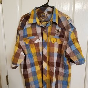 Men's Yellow Button Down